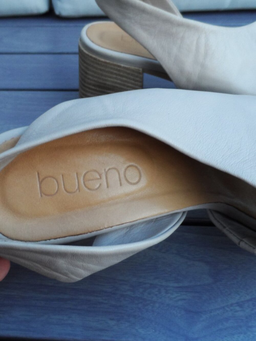 Bueno- slingback light beige sandals sz., 9 - Picture 10 of 11